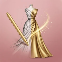Fashion Design Clothes: Sketch 아이콘